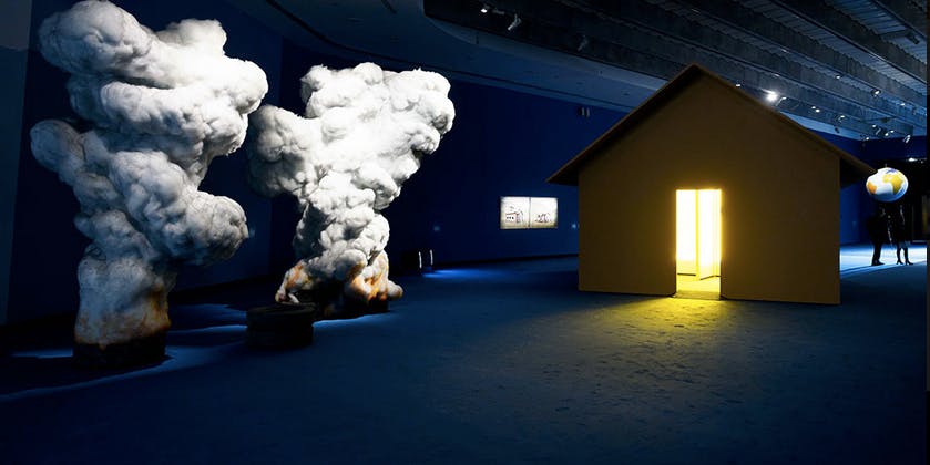 Roma, MAXXI. Mostra "The Large Glass" Roma, MAXXI. Mostra "The Large Glass", sala espositiva