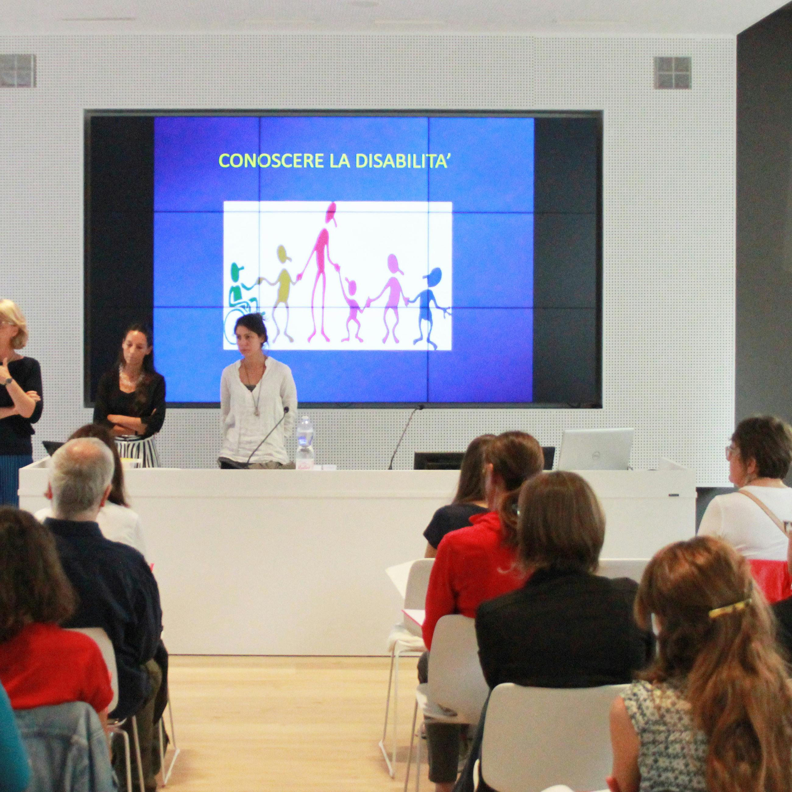 Training of "Operatori culturali per l'inclusione" A momento of the classroom training of Operatori culturali per l'inclusione"