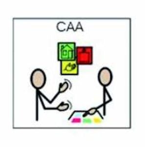 Pittogramma per CAA (comunicazione aumentativa alternativa)