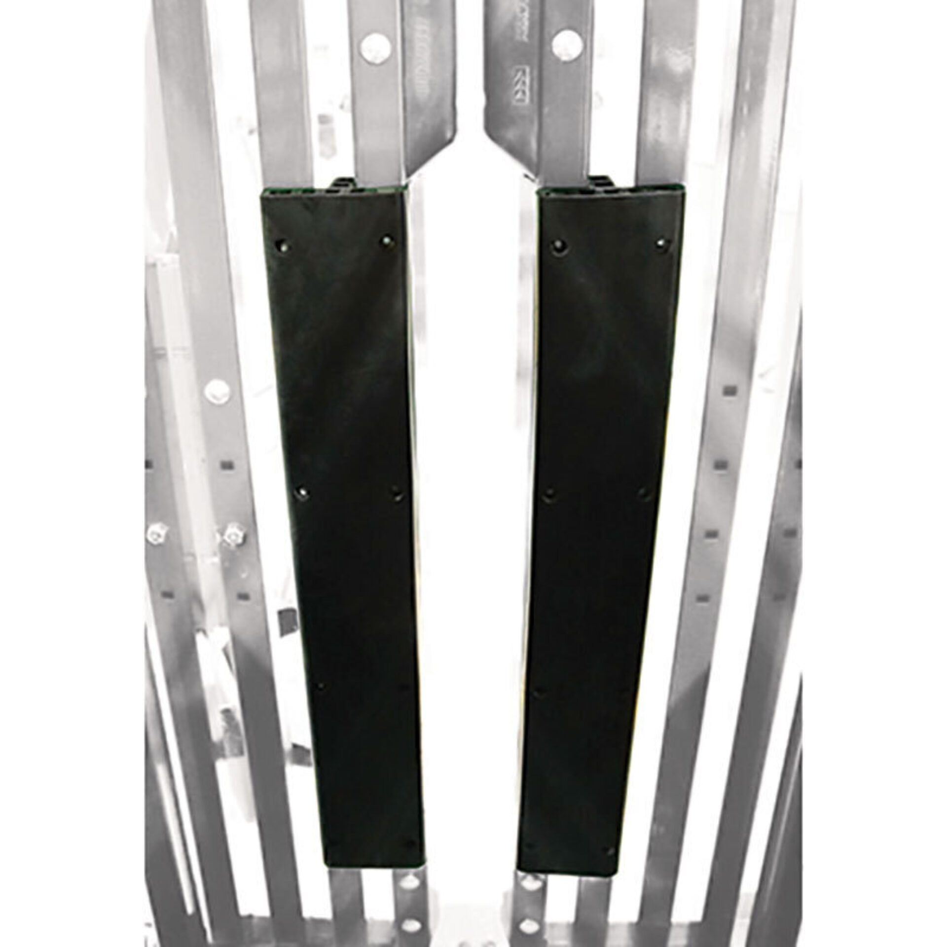 Neck cushions inside a cattle head gate
