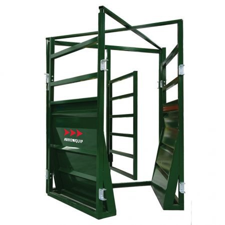 Side profile of Double Cattle Alley Merge Section for Adjustable Cattle Alleys