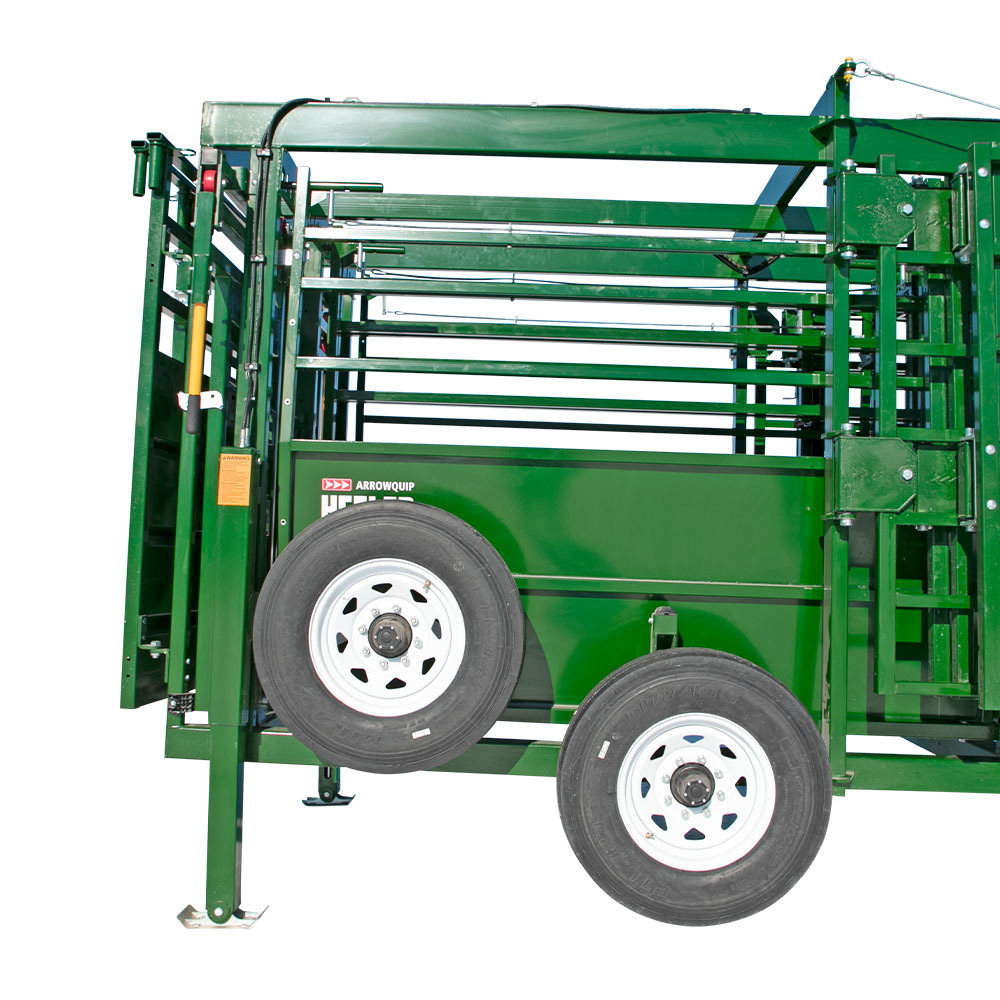 Heeler Portable Corral double wheels and tire storage
