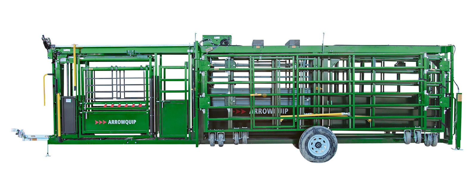 Heeler 75C Portable Corral, Chute and Alley Side View