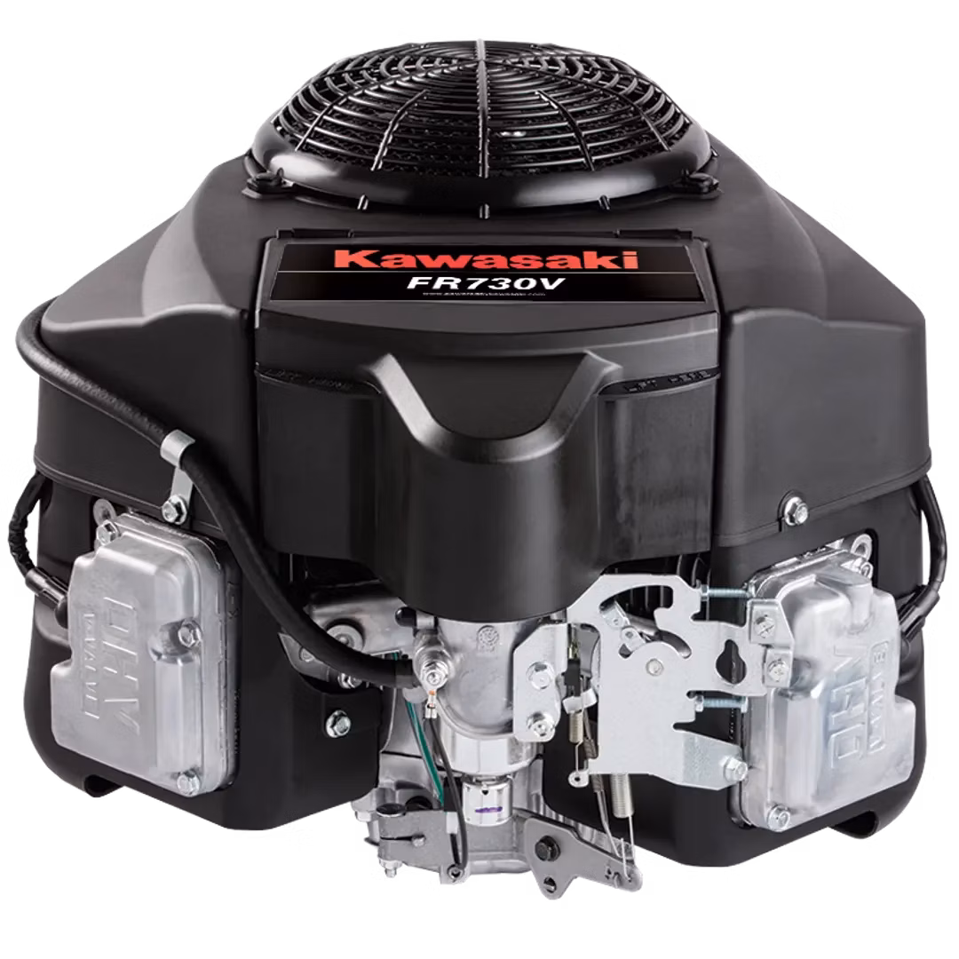 Kawasaki FR730V 24 HP engine powering Arrowquip Mowers zero-turn for reliable performance