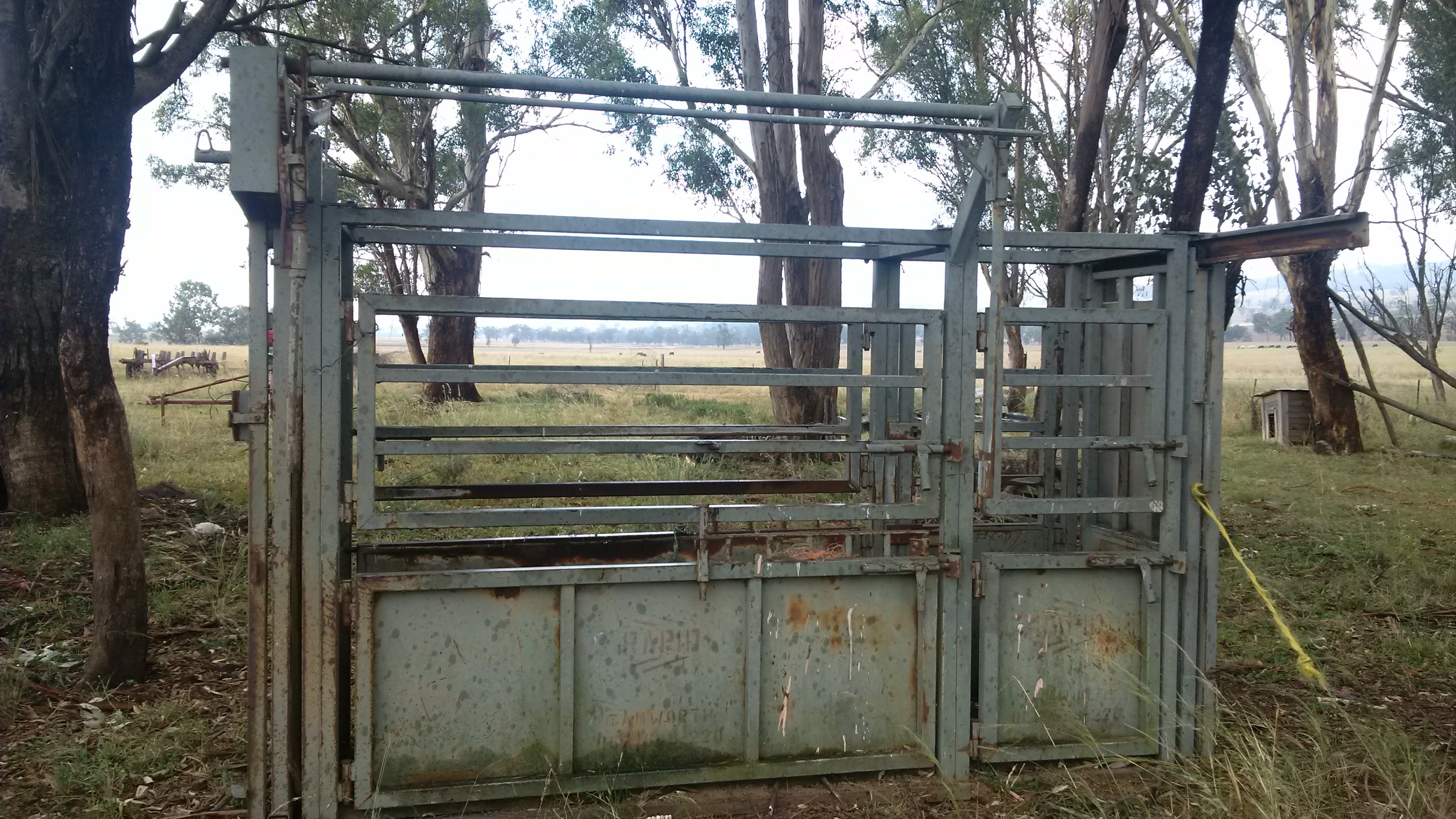 First cattle chute by Phil Firth present day