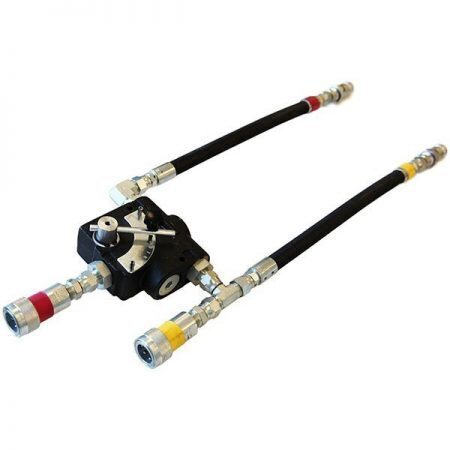 Tractor hookup power for hydraulic cattle chute