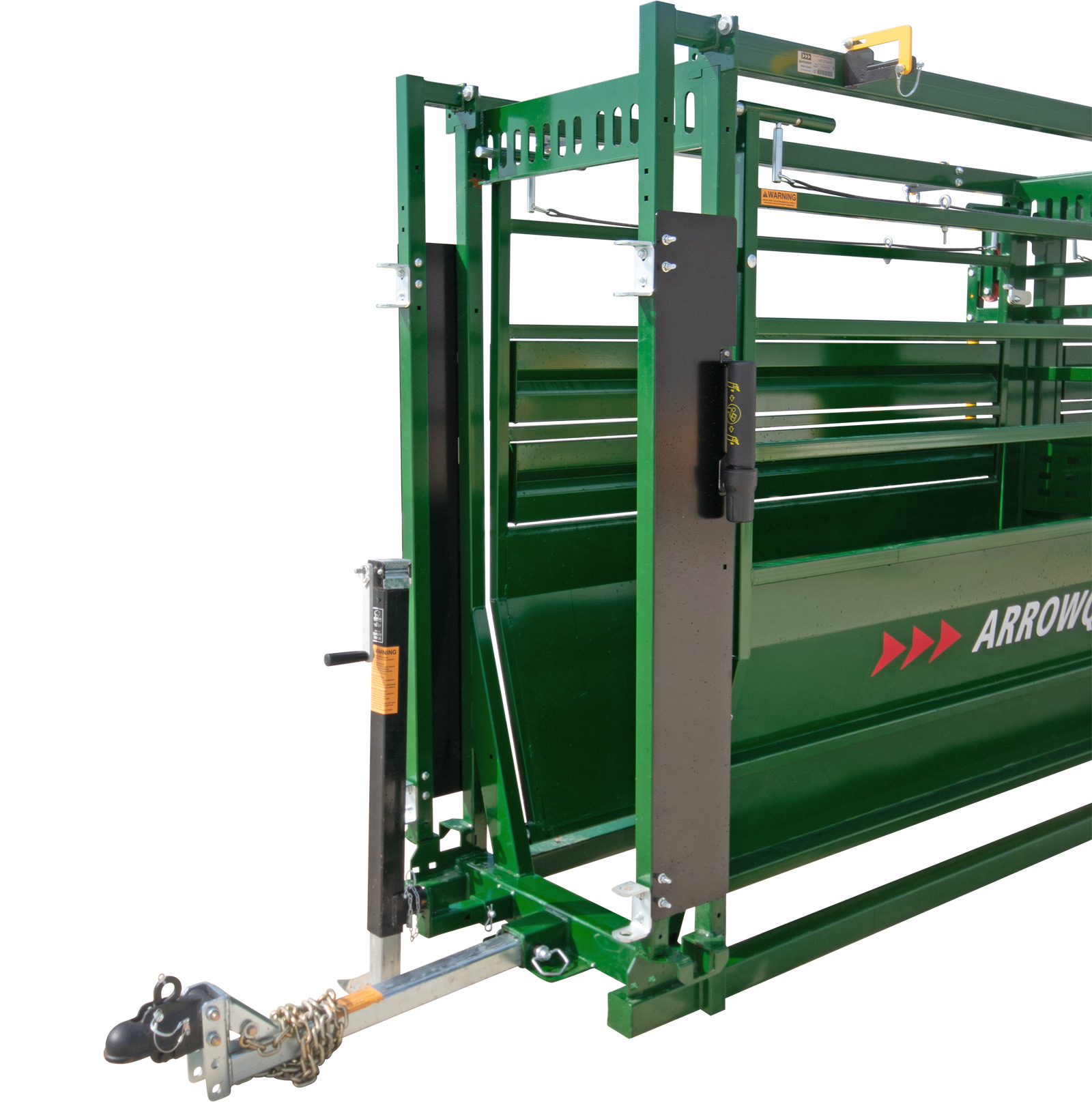 Close up portable tub and alley hitch for reliable transport