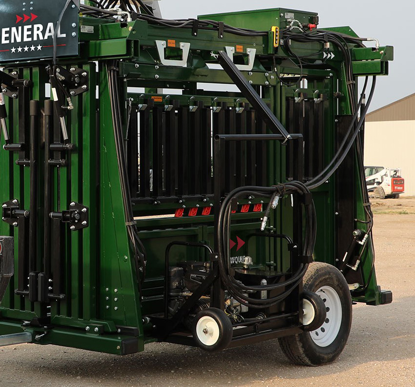 Towing the General Heavy Duty Cattle Chute with Portable Kit
