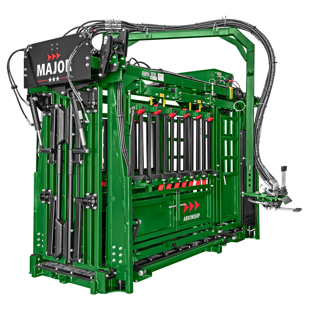 The Major Feedlot Hydraulic Squeeze Chute