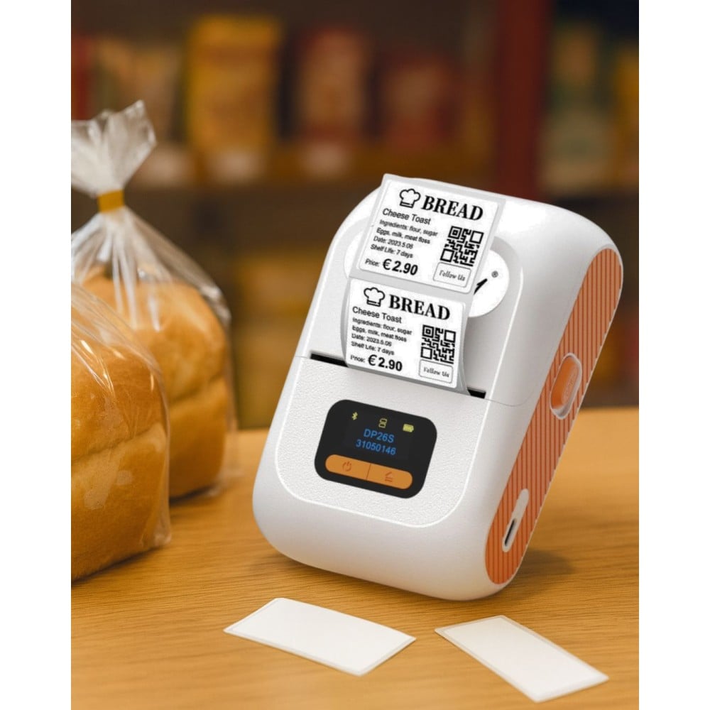 Portable Adhesive Label Printer for Shops and Offices | Techly