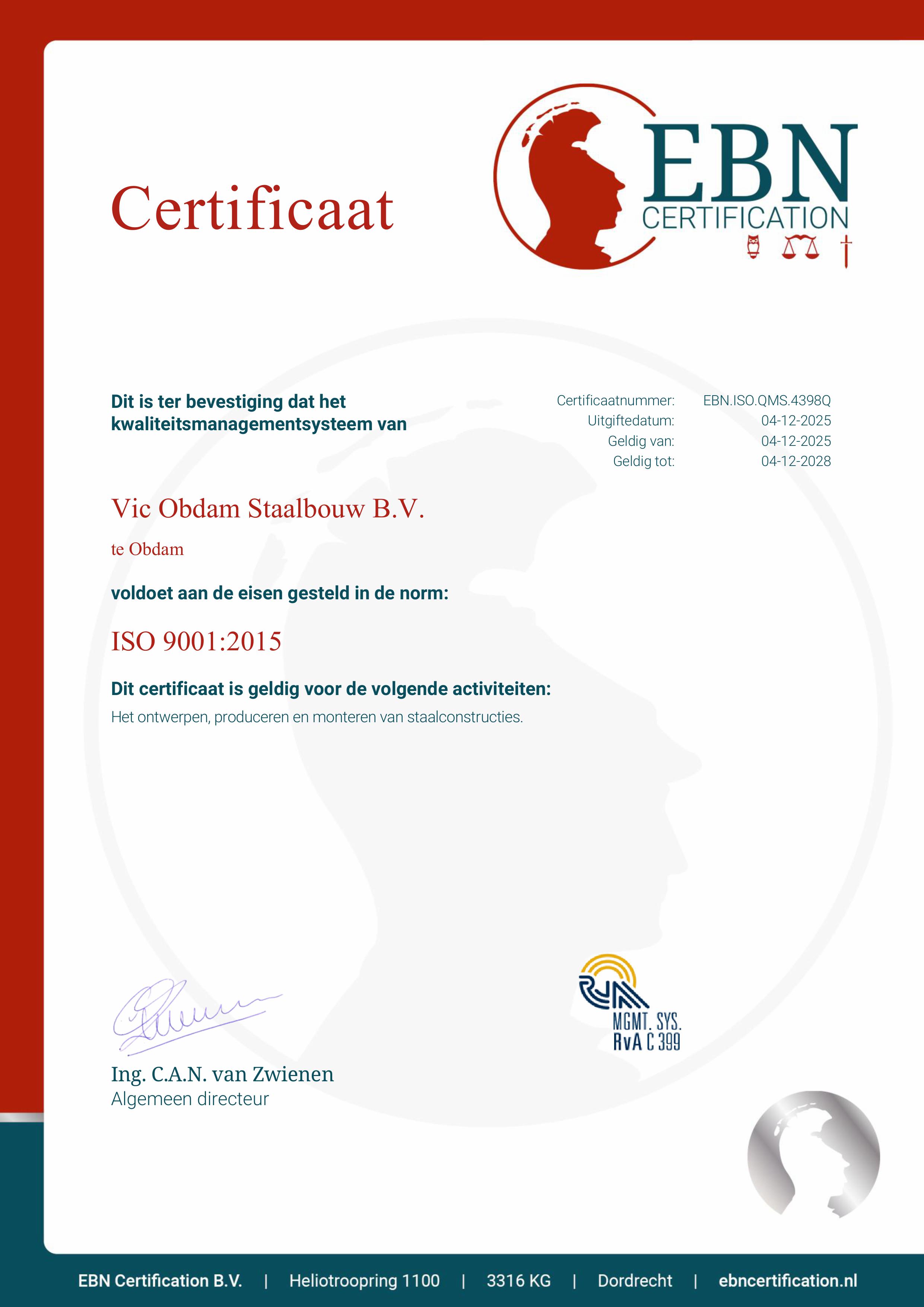 Updates - Vic Obdam Staalbouw