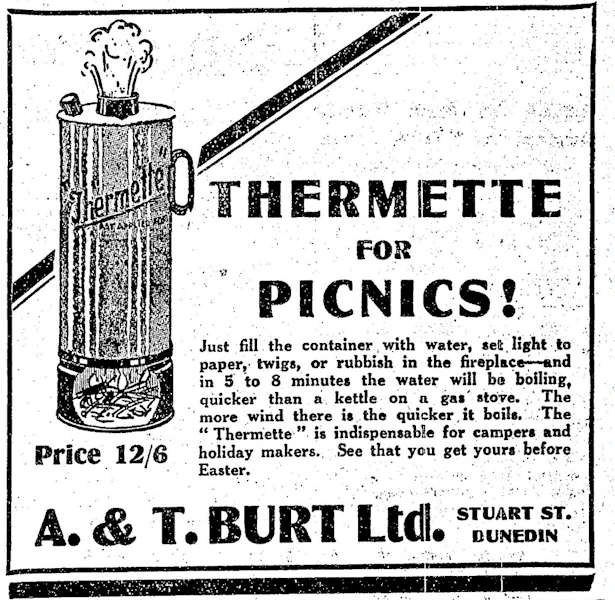 Advertisement for the thermette