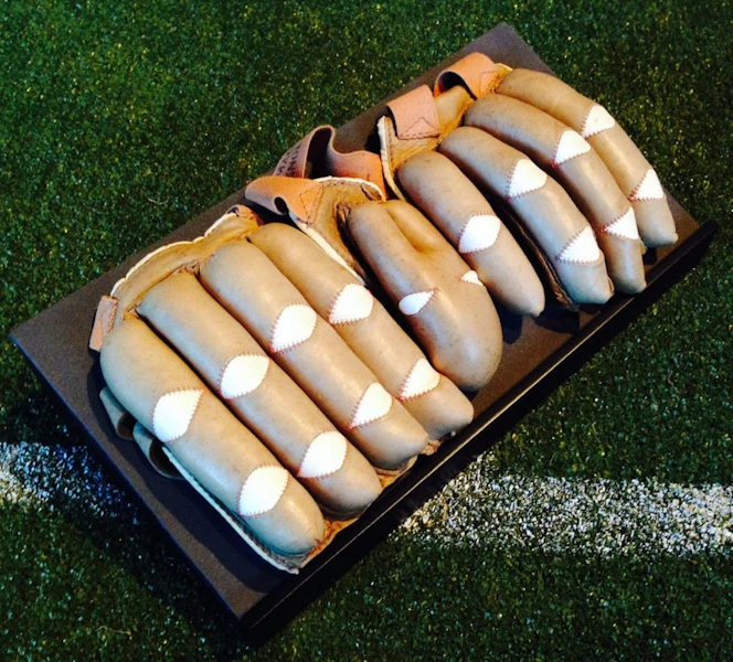 Cricket gloves belonging to Pearl Savin