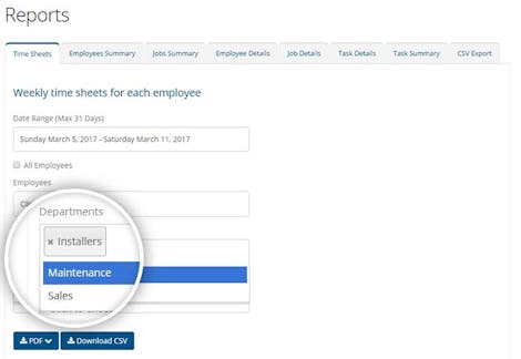 Reporting By Business Location and Department Reporting By Business Location and Department