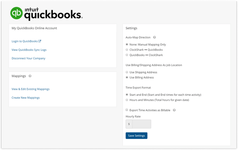 QuickBooks Time Tracking Integration | ClockShark