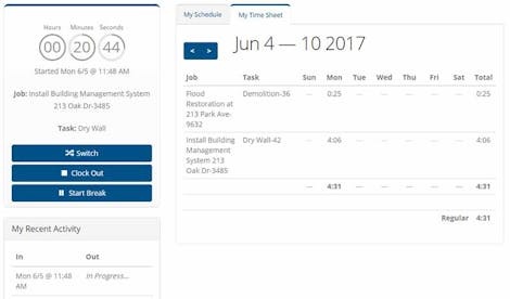 Timesheet App on the Web Timesheet App on the Web