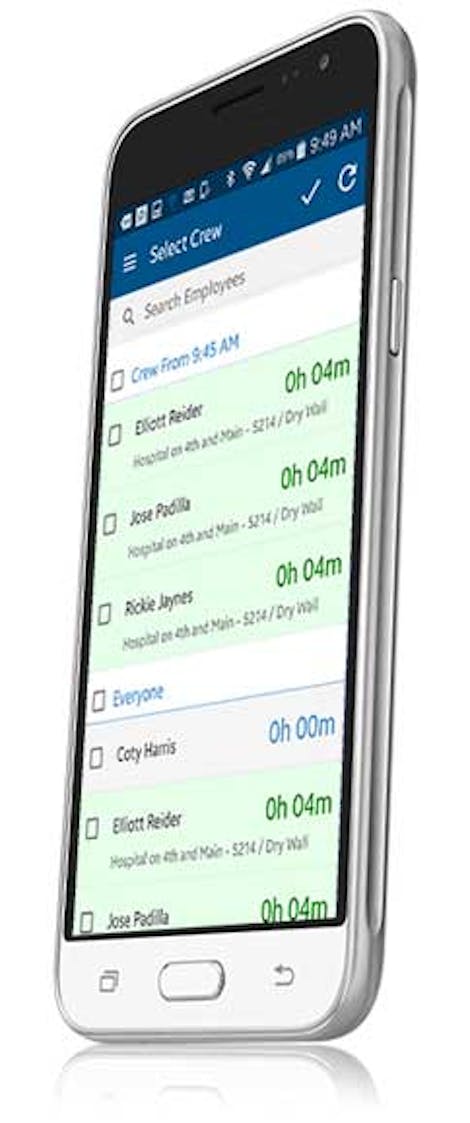 Manage your field crew with time card app Manage your field crew with time card app