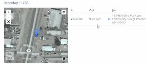 Time Card App with GPS Pins and Tracking Time Card App with GPS Pins and Tracking