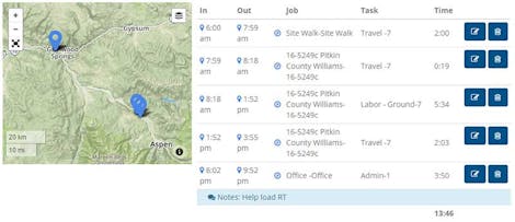 Timesheet Software with GPS Locations Timesheet Software with GPS Locations