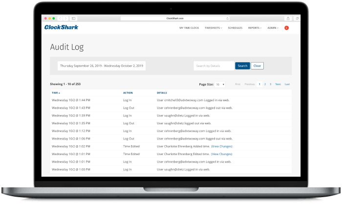 Time Tracking Audit Log Time Tracking Audit Log