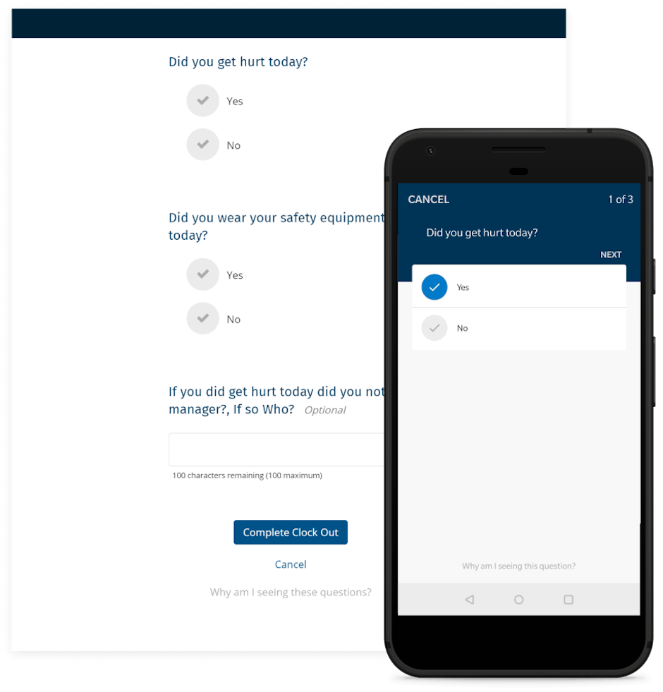 clock out questions clock out questions