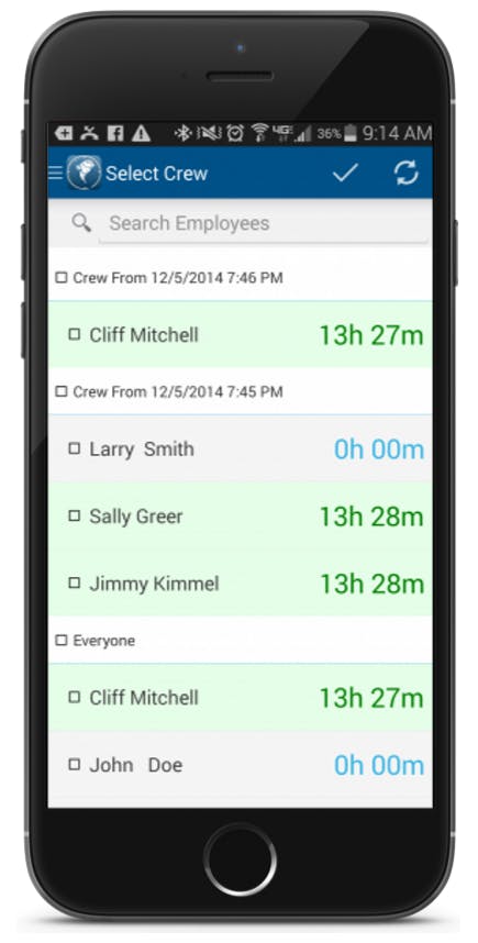 ClockShark's CrewClock™ Feature ClockShark's CrewClock™ Feature