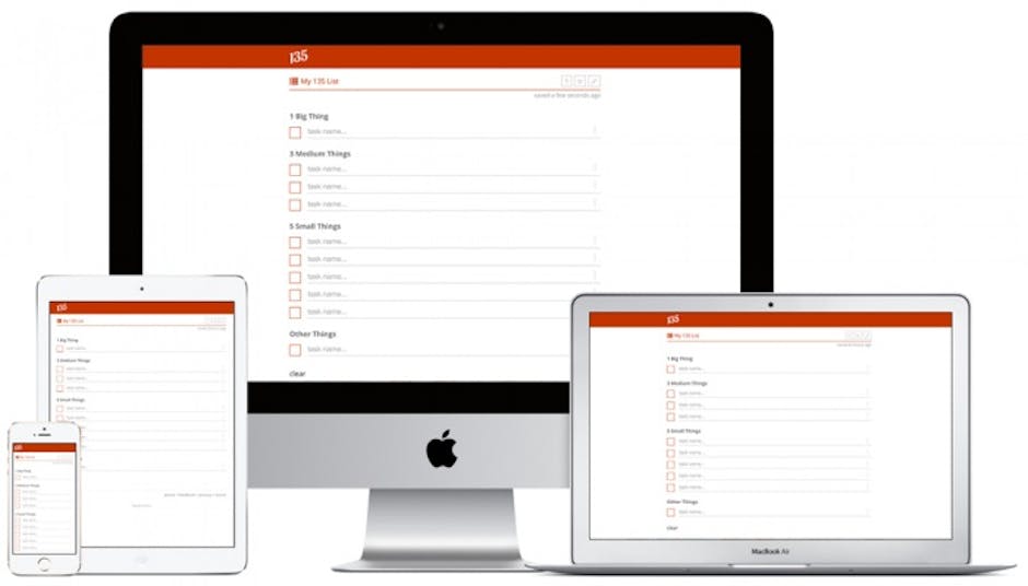 1-3-5 Time Management App 1-3-5 Time Management App