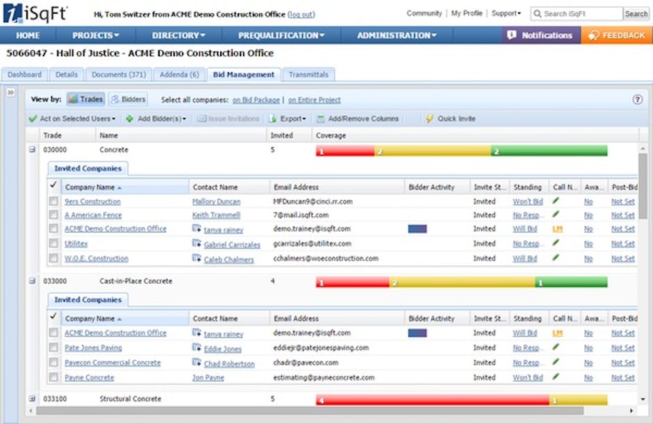 iSqFt Bid Management Software2 iSqFt Bid Management Software