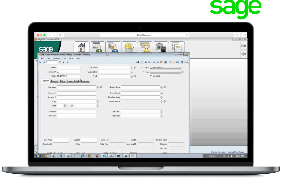 Sage Time Tracking Integration