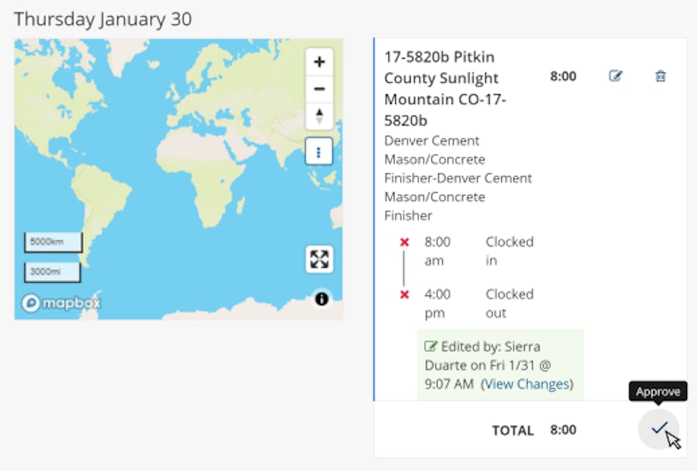 ClockShark Features: Timesheet Approvals