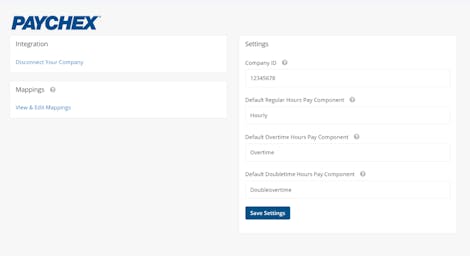 Paychex Integration Paychex Integration