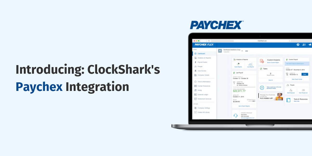 ClockShark’s Paychex Integration ClockShark’s Paychex Integration
