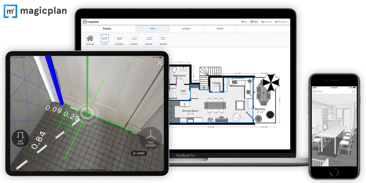 برنامج تصميم الديكور MagicPlan