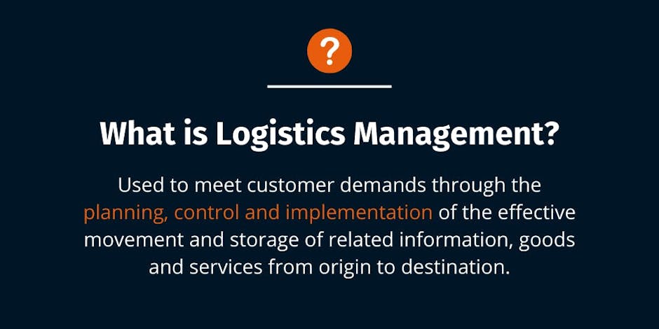 What Is Logistics Management What Is Logistics Management