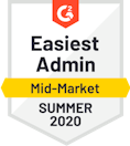 G2 Badge - Easiest Admin