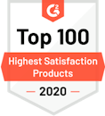 G2 Badge - Top 100 Highest Satisfaction Products