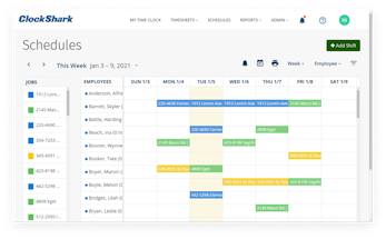 ClockShark Team & Employee Scheduling ClockShark Team & Employee Scheduling