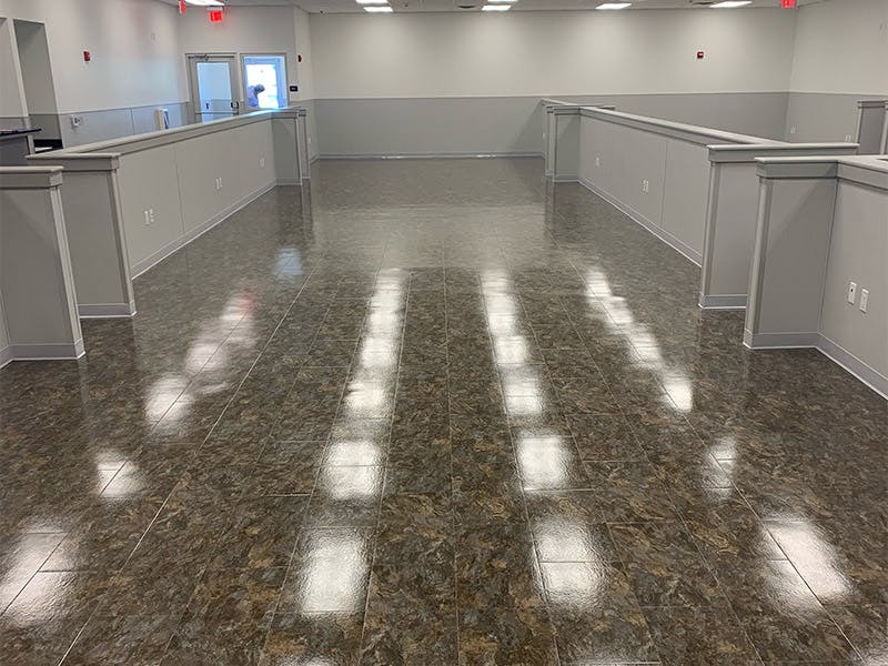 Clean Right Solutions LLC Cleans commercial floors Clean Right Solutions LLC staff leaves floors spotless and shiny