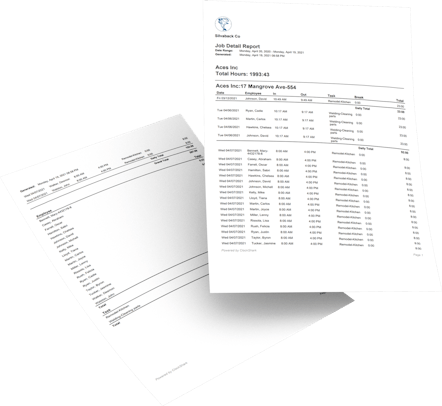 ClockShark Timesheet Reporting - Reports to use however you choose ClockShark Timesheet Reporting - Reports to use however you choose