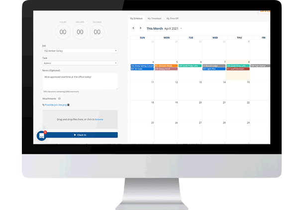 Web Punch Clock - Check Schedules and Timesheets