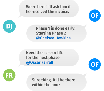 ClockShar Conversations - Collaborate with other employees without missing anything important ClockShar Conversations - Collaborate with other employees without missing anything important
