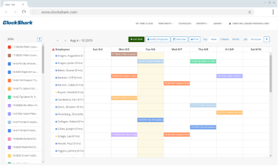 ClockShark Calendar ClockShark Calendar