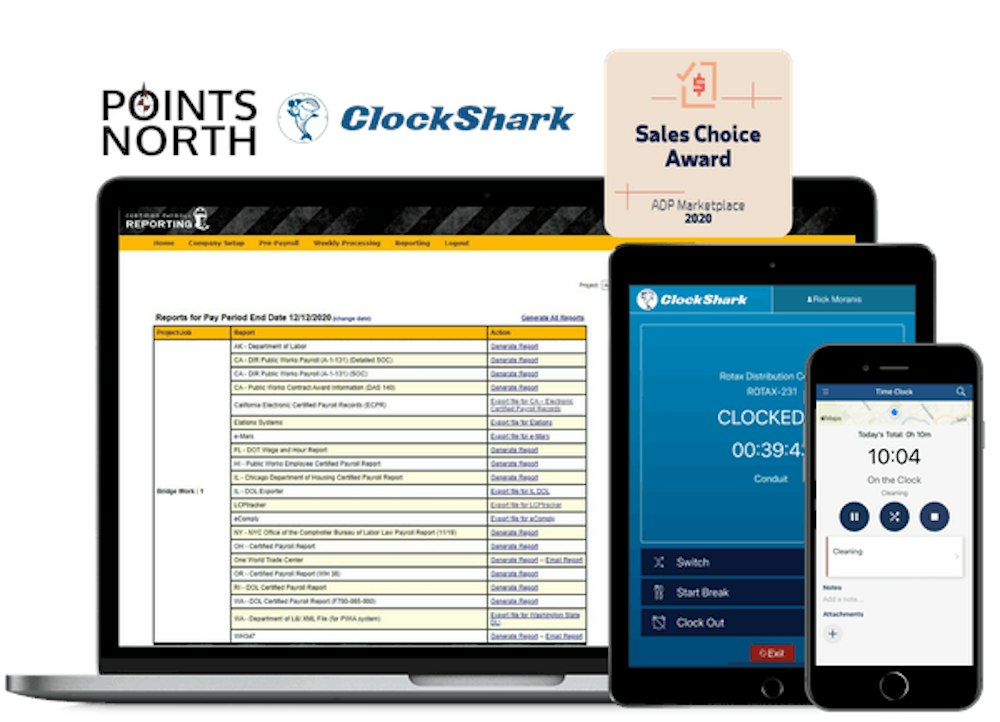 ClockShark & Points North | ClockShark