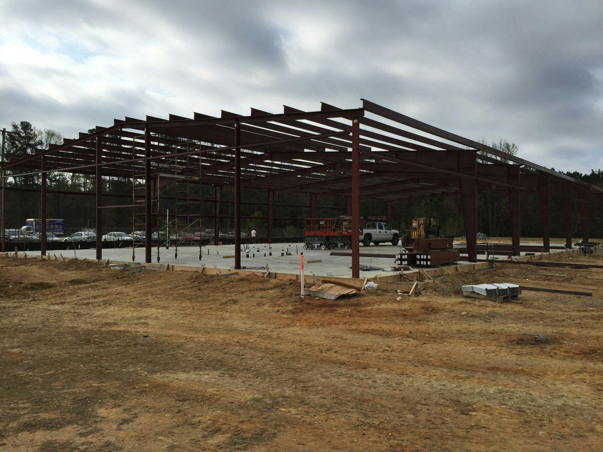 Stewart Group Enterprises LLC building a outdoor structure