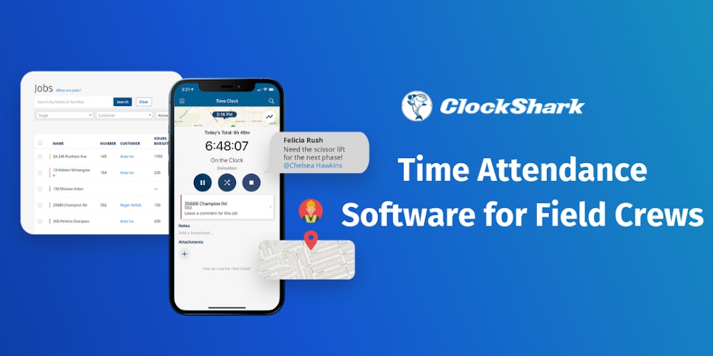 Employee & Crew Attendance Tracker App ClockShark