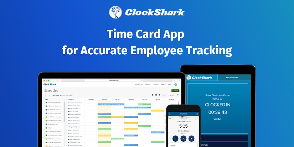 Time Card App for Accurate Employee Tracking ClockShark