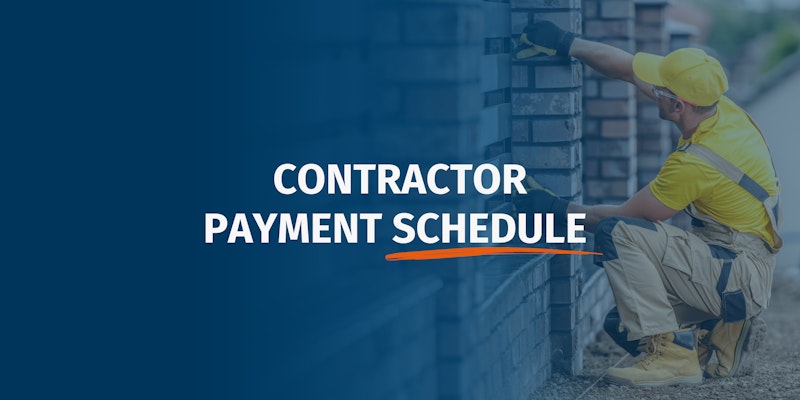 Contractor Payment Schedules Contractor Payment Schedules