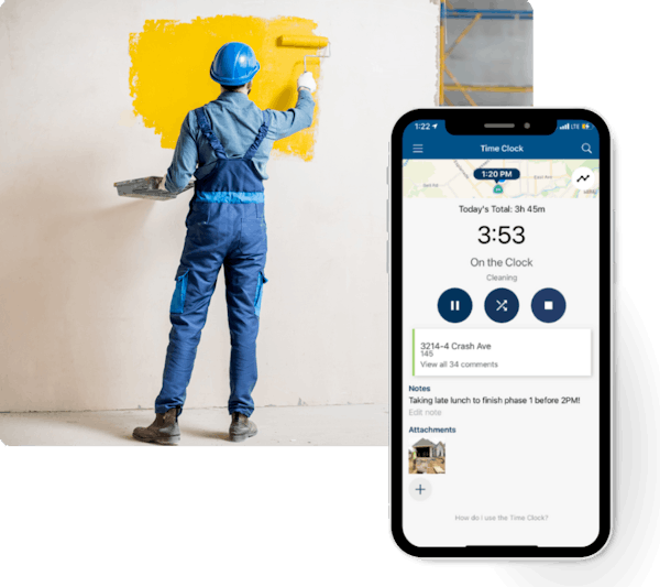 Painting Business Contractor Time Tracking Software
