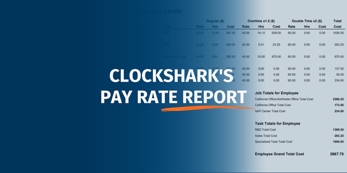 Contractor Pay Rate Report