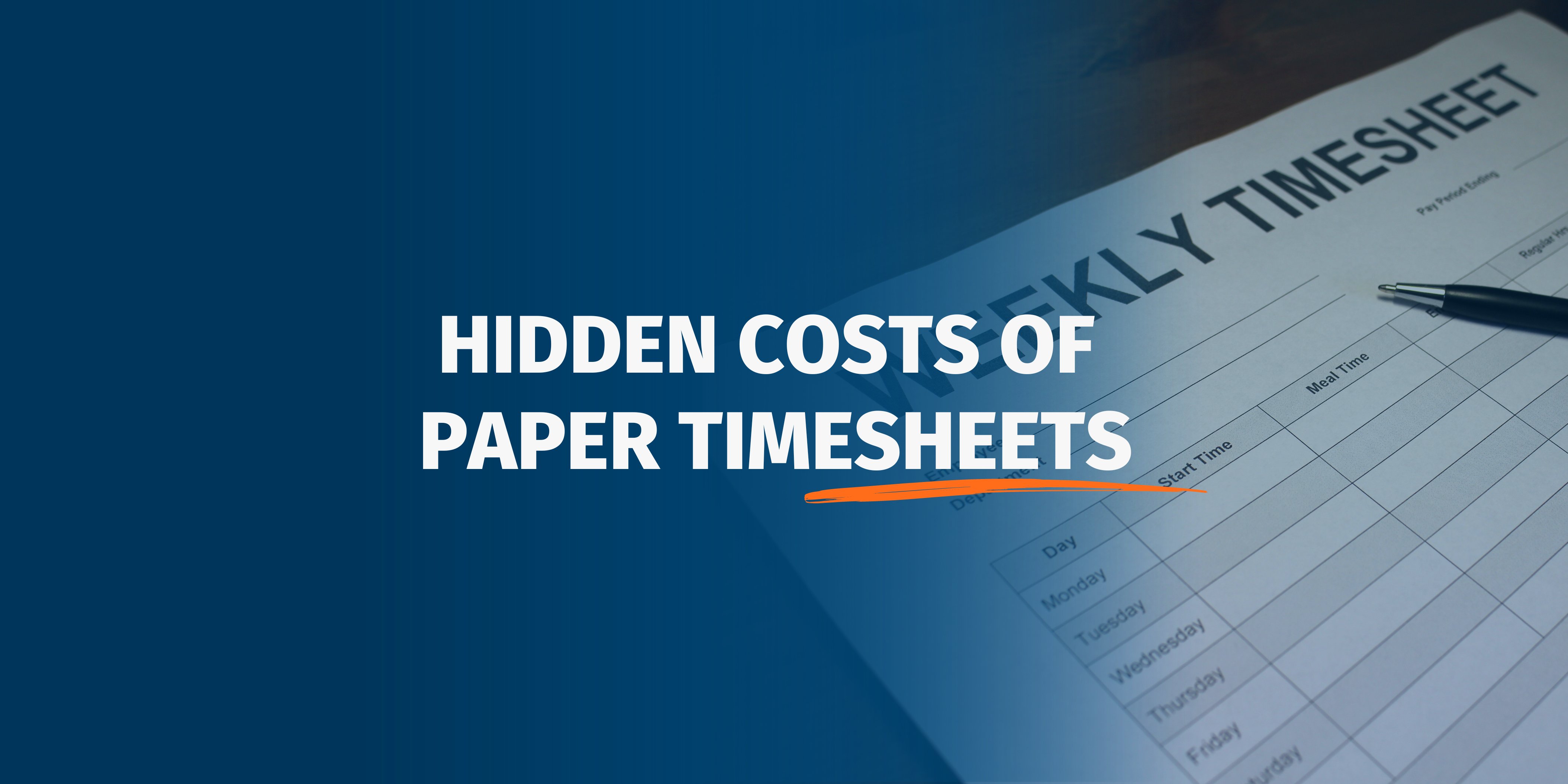 Hidden costs paper timesheets